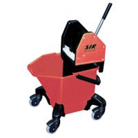 ValueX Combo Mop Bucket With Wringer 13 Litre With Heavy Duty Castors Red - 0907012