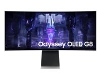 Samsung Odyssey G8 34 Inch 3440 x 1440 Pixels UltraWide Quad HD OLED Mini DisplayPort Micro HDMI USB-C Smart Gaming Monitor