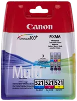 Canon CLI521 CMY Standard Ink Cartridge 9ml - 2934B015
