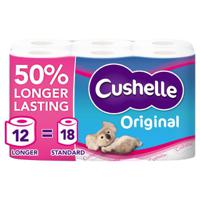 Cushelle Original Toilet Tissue Extra Long Rolls White (Pack 12) - 1102184OP