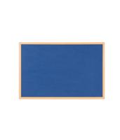 Bi-Office Earth Blue Felt Notice Board 22mm Oak Frame 1500x1200mm - FB5143239
