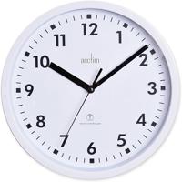 Acctim Nardo Radio Controlled Wall Clock 200mm Diameter White - 74662