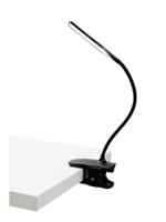 Alba LED Wireless Desk Lamp with Desk Top Clamp Black LEDCLIP N