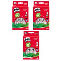 Pritt Original Glue Stick Sustainable Long Lasting Strong Adhesive Solvent Free Value Pack 22g (Pack 6) - Buy 2 Get 1 Free - 1456071 X3