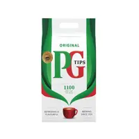 PG Tips One Cup Square Tea Bags (Pack 1100) - 800337