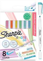 Sharpie 2182116 S-Note Duo Dual-Ended Creative Markers Pack of 8