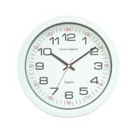 Seco Quartz 24 Hour Wall Clock 255mm Diameter White - 777