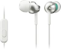 Sony MDR-EX110 Deep Bass White Wired 3.5mm Earphones with Smartphone Control and Mic