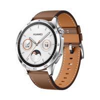 Huawei Watch GT4 1.43 Inch AMOLED 46 mm Touchscreen Leather Strap Classic Brown