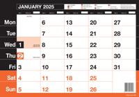 ValueX Monthly Memo Calendar A3 2025 - A3M