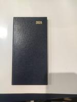 ValueX Slim Pocket Diary Week To View 2025 Blue - BUSSLIM1 Blue