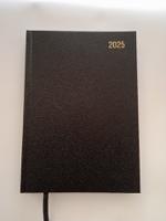 ValueX Desk Diary A5 2 Day Per Page 2025 Black - BUSA52 Black