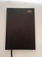 ValueX Desk Diary A4 2 Day Per Page 2025 Black - BUSA42 Black