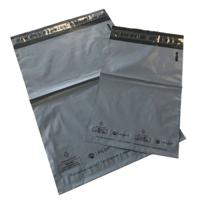 Pilot Grey/Black Opaque Polythene Mailing Bags With Self-Adhesive Strip on Lip 229mm x 318mm + 40mm Lip (Pack 1000) - PMS229G