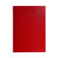 Collins 44 Desk Diary A4 Day to Page 2025 Red 44.15-25 - 821381