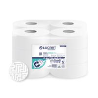 Lucart Aquastream Mini Jumbo Toilet Roll (2.25” core) 150m x 12 rolls