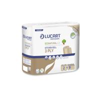 Lucart EcoNatural Kitchen Towels 3Ply 200 sheets 42m x 24 rolls (Paper Wrapped)