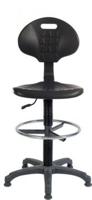 Teknik Office Labour Draughtsman Polyurethane Office Chair With Ring Kit Conversion and Fixed Footrest - 9999/1163