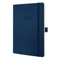 Conceptum Diary 2025 Approx A5 Week To View Softcover Softwave Surface 135x210x27mm Midnight Blue