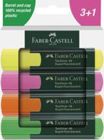 Faber-Castell Highlighter Textliner 48 - Assorted Colours (Pack 4) - 254844