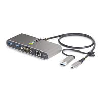 StarTech.com 2 Port USB-C Hub with Ethernet and RS-232