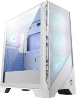 MSI MAG FORGE 320R Airflow ATX Tempered Glass Panel White Mid Tower Gaming PC Case