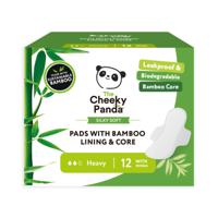 Cheeky Panda FSC Sanitary Pads With Bamboo Lining & Core Heavy (Pack 12) - SPADS290MM