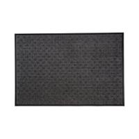Floortex Doortex Heavy-duty Ribmat Entrance Mat For Indoor and Outdoor Use 100% Natural Rubber and Slip Resistant 60x90cm Charcoal - UREMFLRU0009