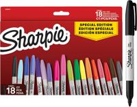 Sharpie Fine Permenant Marker Assorted Colours (Pack 18) - 2204015
