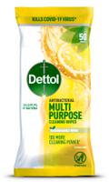 Dettol Biodegradable Multi Purpose Cleaning Wipes Citrus (Pack 50) - 3246221