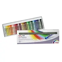 Pentel Arts Oil Pastels Assorted Colours Set (Pack 25) - PHN4-25