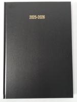 ValueX Academic Mid Year A5 Week To View Diary 2025/2026 Black - A53E Black