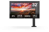 LG UN880 32 Inch 3840 x 2160 Pixels 4K Ultra HD IPS Panel HDMI DisplayPort USB-C Height Adjustable Monitor