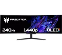 Acer Predator X49X 49 Inch 5120 x 1440 Pixels QD-OLED FreeSync Premium HDMI DisplayPort USB-C Gaming Monitor