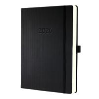 Sigel Conceptum Appointment Diary 2026 A4+ Day Per Page Vertical Black - C2604