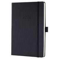 Sigel Conceptum Diary 2026 A5 Week To View Vertical Black - C2619