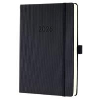 Sigel Conceptum Diary 2026 A5 Day Per Page Hardcover Black - C2610