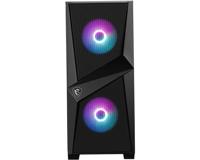 MSI MAG FORGE 100R ARGB +Hub ATX Mystic Light Sync Tempered Glass Panel Mid Tower Gaming PC Case