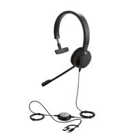 Jabra Evolve 20 USB-C Microsoft Teams Mono Headset with USB-C to USB-A Adapter