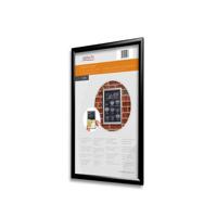 Deflecto A4 Tamperproof 25mm Snap Frame Silver - SFA4STP