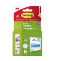 3M Command Medium Picture Hanging Strips White (Pack 4) - 7100337178