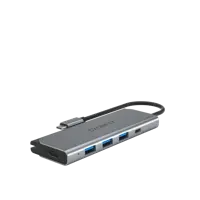 Cygnett Unite TravelMate 5-in-1 USB-C Hub - 3x USB-A Ports; 1x USB-C Port and 1 x HDMI Port