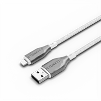 Cygnett 2m Armoured Lightning To USB-A White Cable