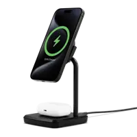Cygnett ChargeBase 2-in-1 Qi 2 Magnetic Black Wireless Charger