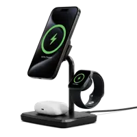 Cygnett ChargeBase 3-in-1 Qi 2 Magnetic Black Wireless Charger