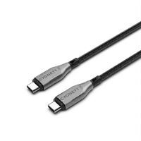 Cygnett 1m Armoured USB-C to USB-C Black Cable