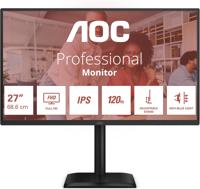 AOC E4 27 Inch 2560 x 1440 Pixels Quad HD IPS Panel HDMI DisplayPort Adaptive Sync Monitor