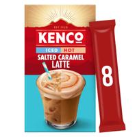 Kenco Salted Caramel Latte Instant Iced/Hot Coffee Sachets 20.3g (Pack of 8) - 4061343