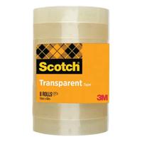 Scotch 508 Transparent Tape 19mm x 66m (Pack 8) - 7100336194