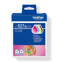 Brother LC527XLVAL High Yield Multipack Ink Cartridges 3K Bk / 2K Cols - LC527XLVAL